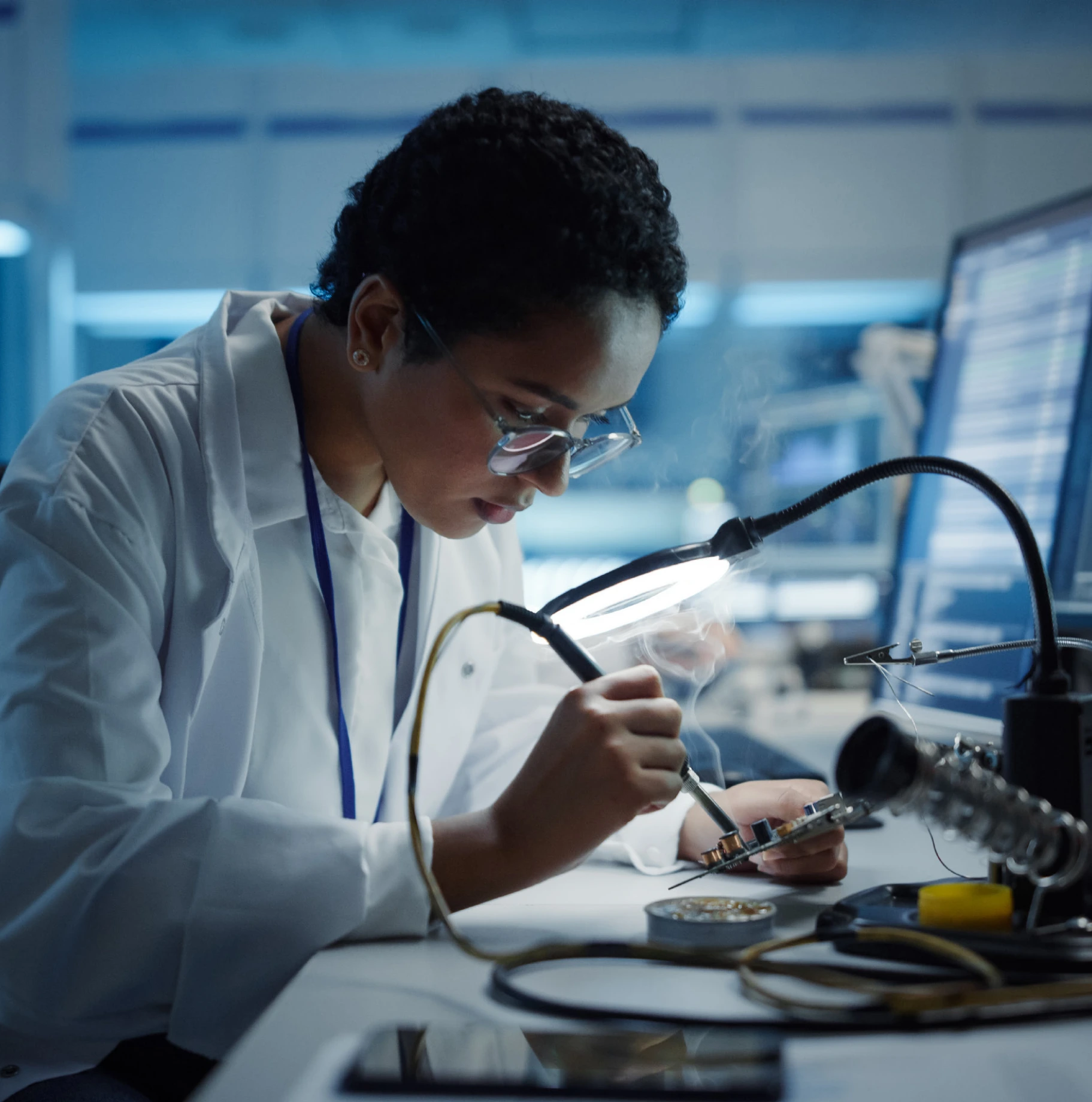 Girl scientist
